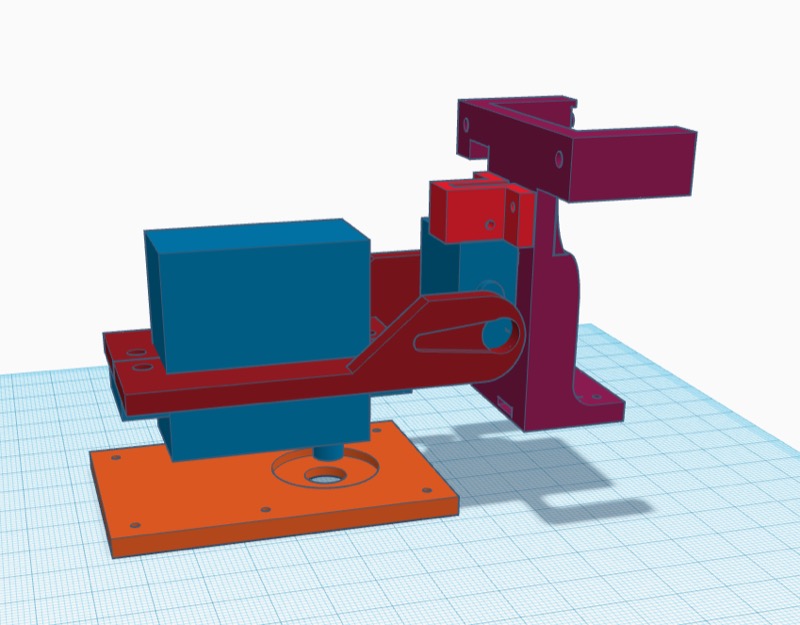Pixy Pan-Tilt mechanism from the right