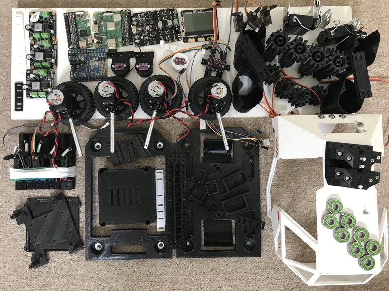 J2 All parts dismantled