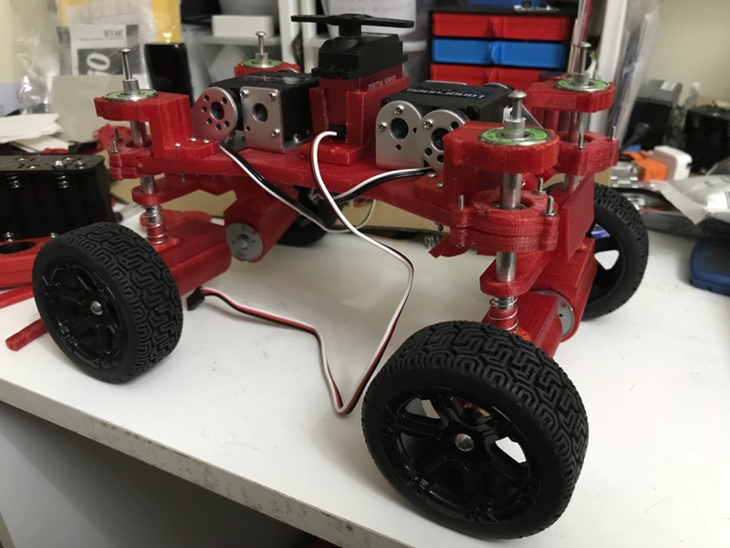 Base with suspension motors